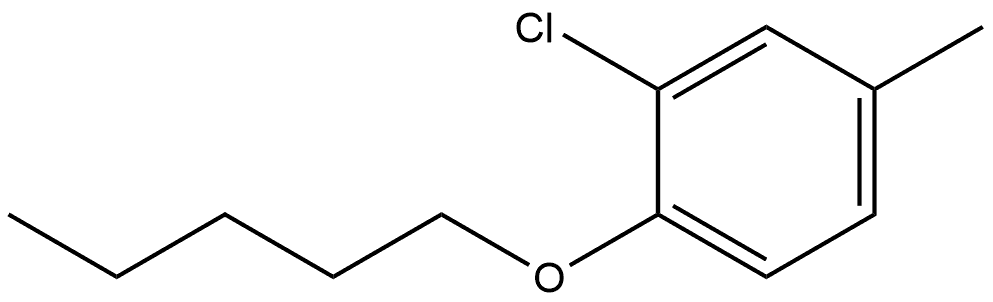 2-Chloro-4-methyl-1-(pentyloxy)benzene Structure