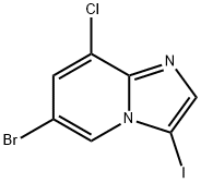 6-Bromo-8-chloro-3-iodoimidazo[1,2-a]pyridine Structure