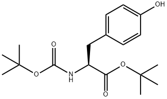 Tyrosine, N-[(1,1-dimethylethoxy)carbonyl]-, 1,1-dimethylethyl ester Structure