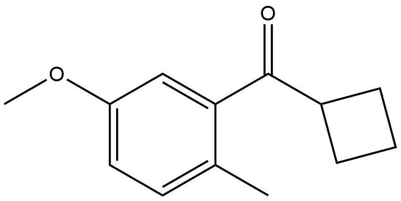 Cyclobutyl(5-methoxy-2-methylphenyl)methanone Structure