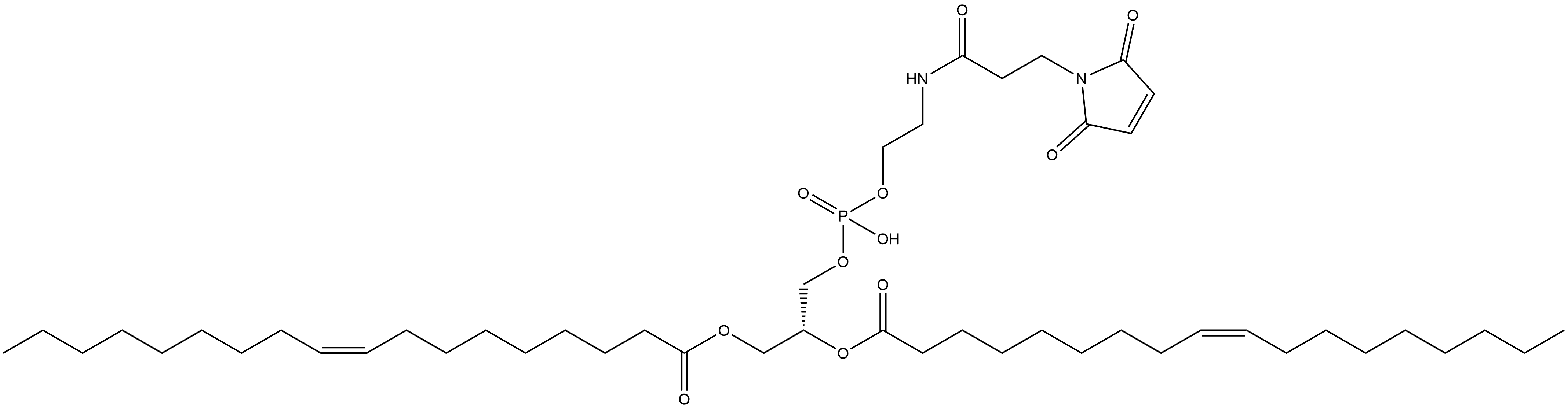 1,1′-[(1R)-1-[10-(2,5-Dihydro-2,5-dioxo-1H-pyrrol-1-yl)-3-hydroxy-3-oxido-8-oxo-2,4-dioxa-7-aza-3-phosphadec-1-yl]-1,2-ethanediyl] di-(9Z)-9-octadecenoate Structure