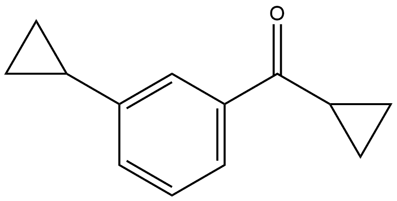 Cyclopropyl(3-cyclopropylphenyl)methanone Structure