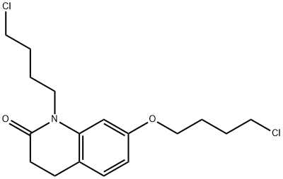 2(1H)-Quinolinone, 7-(4-chlorobutoxy)-1-(4-chlorobutyl)-3,4-dihydro- 구조식 이미지