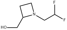 1-(2,2-Difluoroethyl)-2-azetidinemethanol Structure
