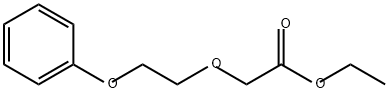 Acetic acid, 2-(2-phenoxyethoxy)-, ethyl ester Structure