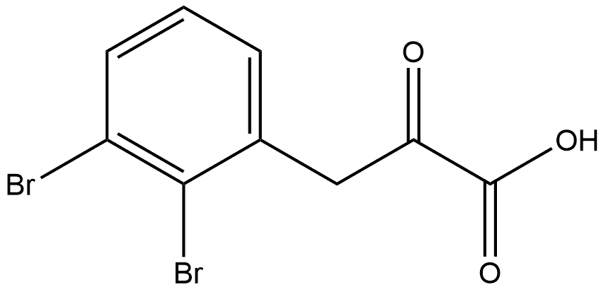 2,3-Dibromo-α-oxobenzenepropanoic acid Structure