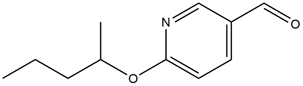 6-(1-Methylbutoxy)-3-pyridinecarboxaldehyde Structure