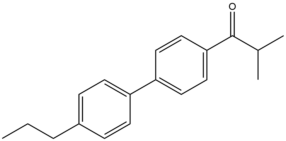 2-Methyl-1-(4'-propyl[1,1'-biphenyl]-4-yl)-1-propanone Structure