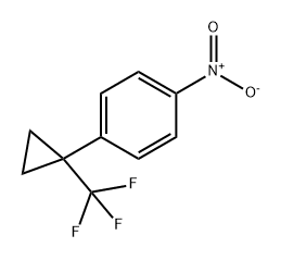 Benzene, 1-nitro-4-[1-(trifluoromethyl)cyclopropyl]- Structure