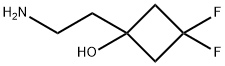 Cyclobutanol, 1-(2-aminoethyl)-3,3-difluoro- 구조식 이미지