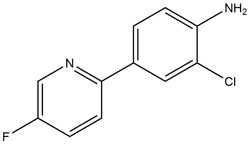 2-Chloro-4-(5-fluoro-2-pyridinyl)benzenamine Structure