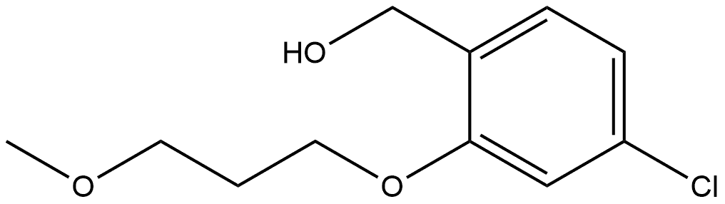 4-Chloro-2-(3-methoxypropoxy)benzenemethanol Structure