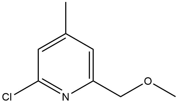 2-Chloro-6-(methoxymethyl)-4-methylpyridine Structure