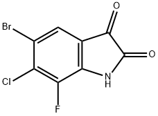 1H-Indole-2,3-dione, 5-bromo-6-chloro-7-fluoro- Structure