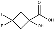 Cyclobutanecarboxylic acid, 3,3-difluoro-1-hydroxy- 구조식 이미지