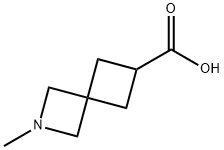 2-Azaspiro[3.3]heptane-6-carboxylic acid, 2-methyl- Structure