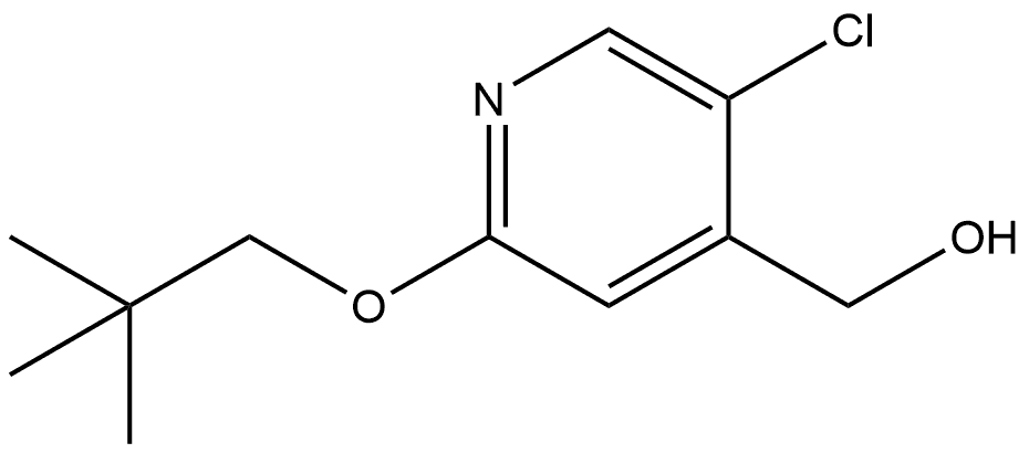 5-Chloro-2-(2,2-dimethylpropoxy)-4-pyridinemethanol Structure