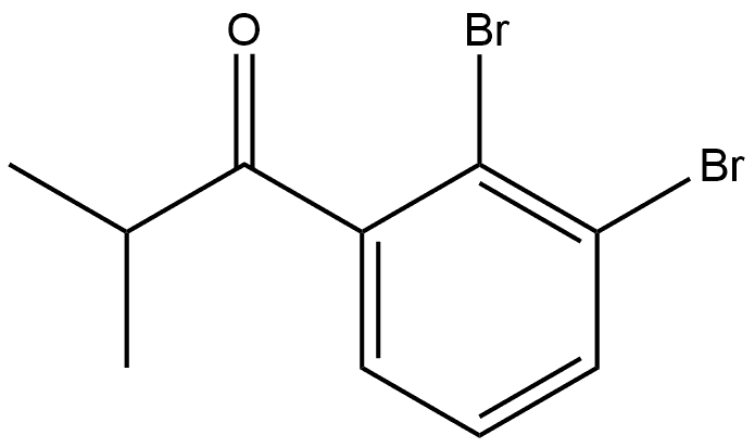 1-(2,3-Dibromophenyl)-2-methyl-1-propanone Structure