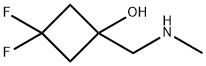 3,3-difluoro-1-(methylaminomethyl)cyclobutanol Structure