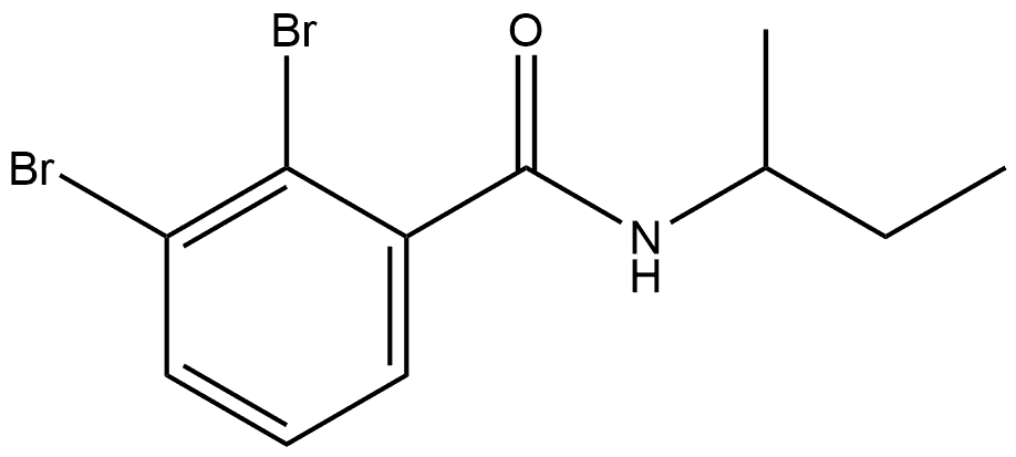 2,3-Dibromo-N-(1-methylpropyl)benzamide Structure