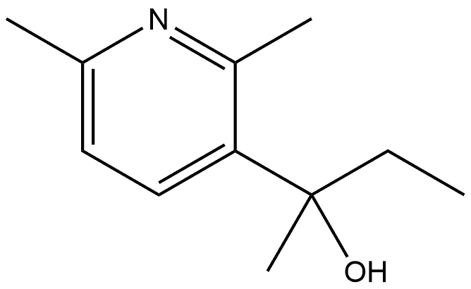 α-Ethyl-α,2,6-trimethyl-3-pyridinemethanol Structure