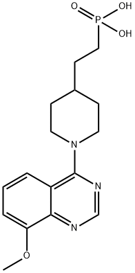 Phosphonic acid, P-[2-[1-(8-methoxy-4-quinazolinyl)-4-piperidinyl]ethyl]- Structure