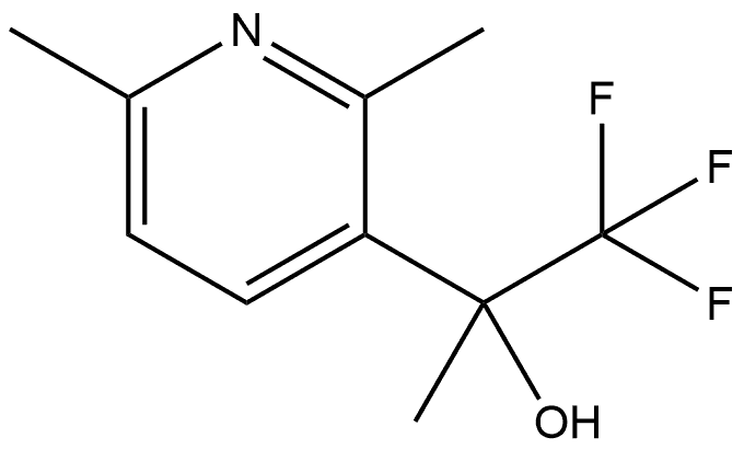 α,2,6-Trimethyl-α-(trifluoromethyl)-3-pyridinemethanol Structure