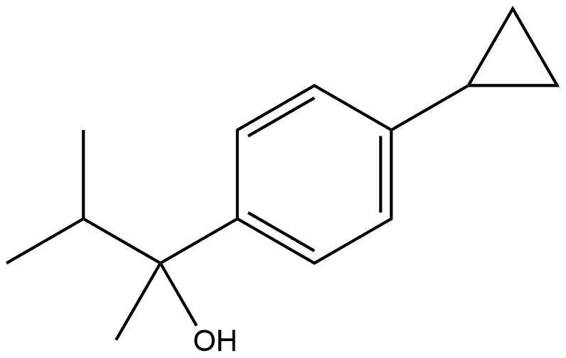 4-Cyclopropyl-α-methyl-α-(1-methylethyl)benzenemethanol Structure