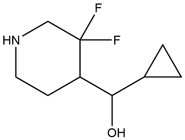 cyclopropyl(3,3-difluoropiperidin-4-yl)methanol 구조식 이미지