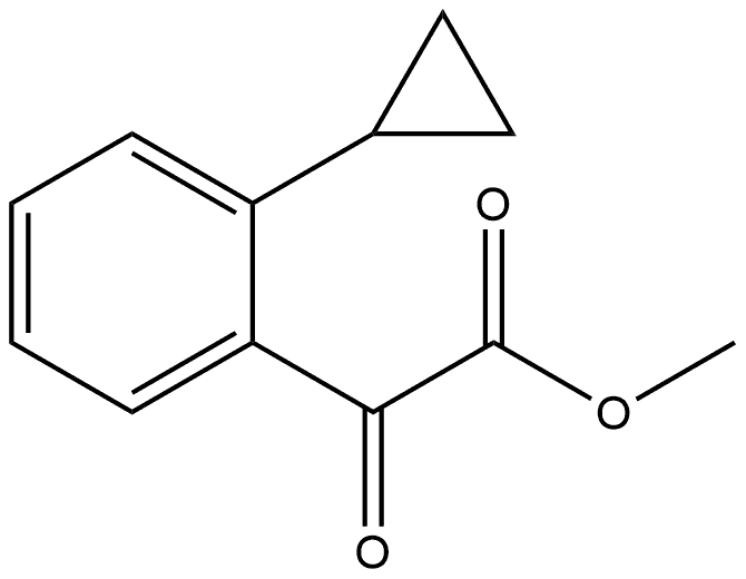 Methyl 2-cyclopropyl-α-oxobenzeneacetate Structure