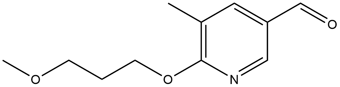 6-(3-Methoxypropoxy)-5-methyl-3-pyridinecarboxaldehyde Structure