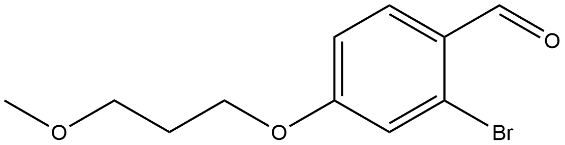 2-Bromo-4-(3-methoxypropoxy)benzaldehyde Structure