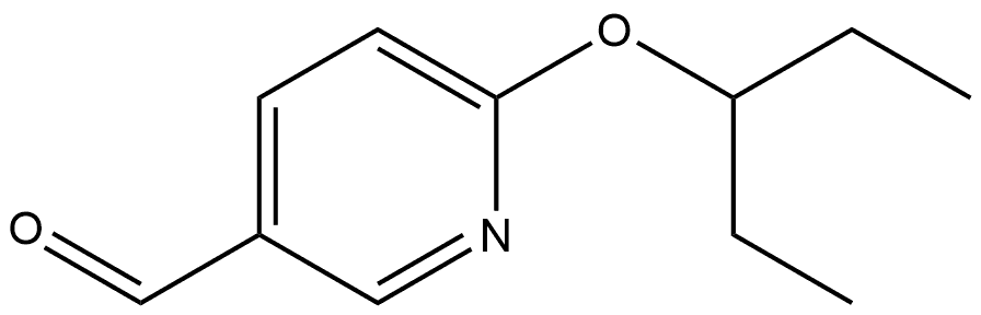 6-(1-Ethylpropoxy)-3-pyridinecarboxaldehyde Structure