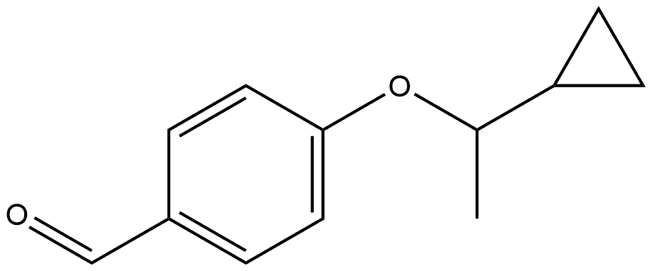 4-(1-Cyclopropylethoxy)benzaldehyde Structure