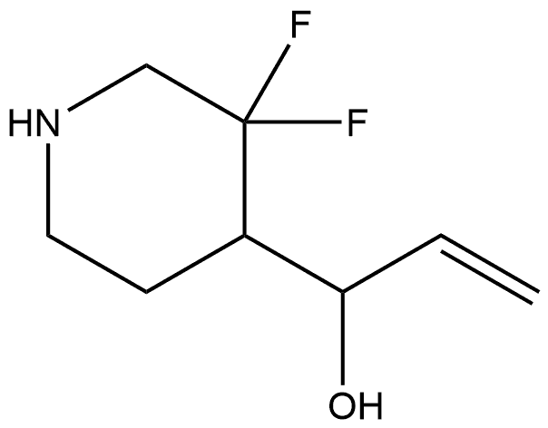 1-(3,3-difluoropiperidin-4-yl)prop-2-en-1-ol 구조식 이미지