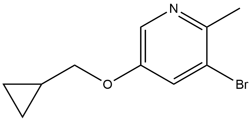 3-Bromo-5-(cyclopropylmethoxy)-2-methylpyridine Structure