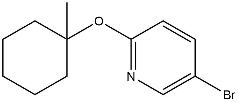 5-Bromo-2-[(1-methylcyclohexyl)oxy]pyridine Structure