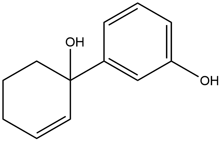 3-(1-Hydroxy-2-cyclohexen-1-yl)phenol Structure