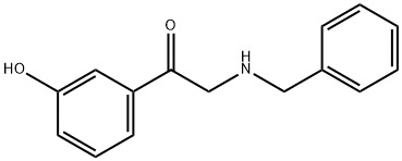 Ethanone, 1-(3-hydroxyphenyl)-2-[(phenylmethyl)amino]- Structure