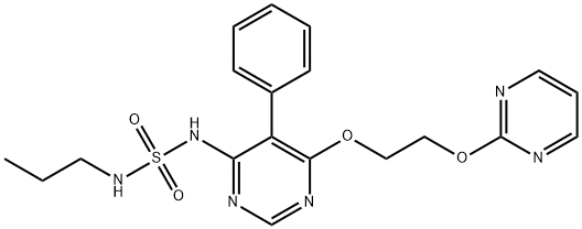 Sulfamide, N-[5-phenyl-6-[2-(2-pyrimidinyloxy)ethoxy]-4-pyrimidinyl]-N'-propyl- Structure