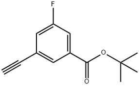 3-Ethynyl-5-fluoro-benzoic acid tert-butyl ester 구조식 이미지