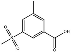 3-Methyl-5-(methylsulfonyl)benzoic acid Structure