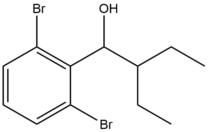 2,6-Dibromo-α-(1-ethylpropyl)benzenemethanol Structure