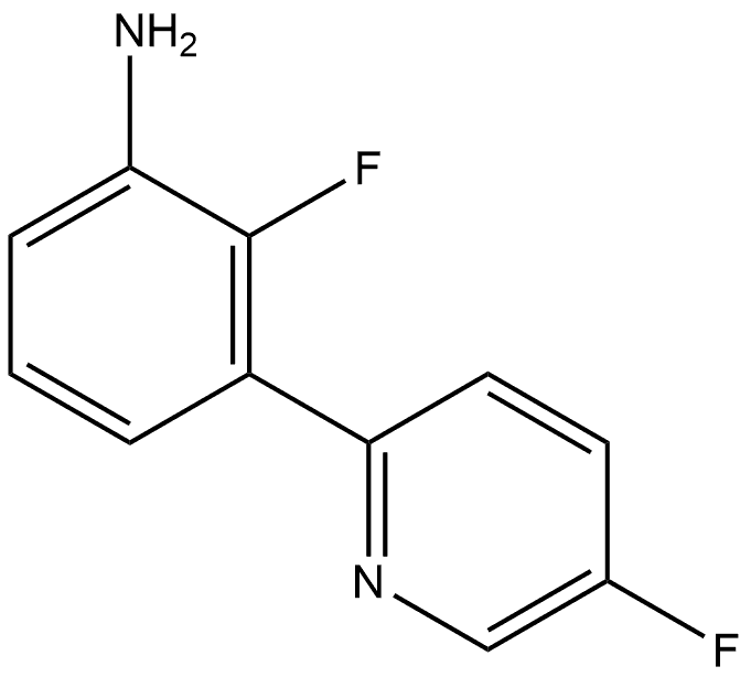 2-Fluoro-3-(5-fluoro-2-pyridinyl)benzenamine Structure