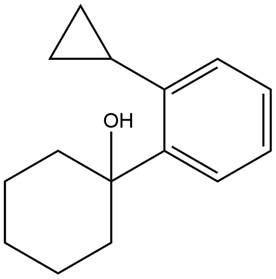 1-(2-cyclopropylphenyl)cyclohexanol Structure