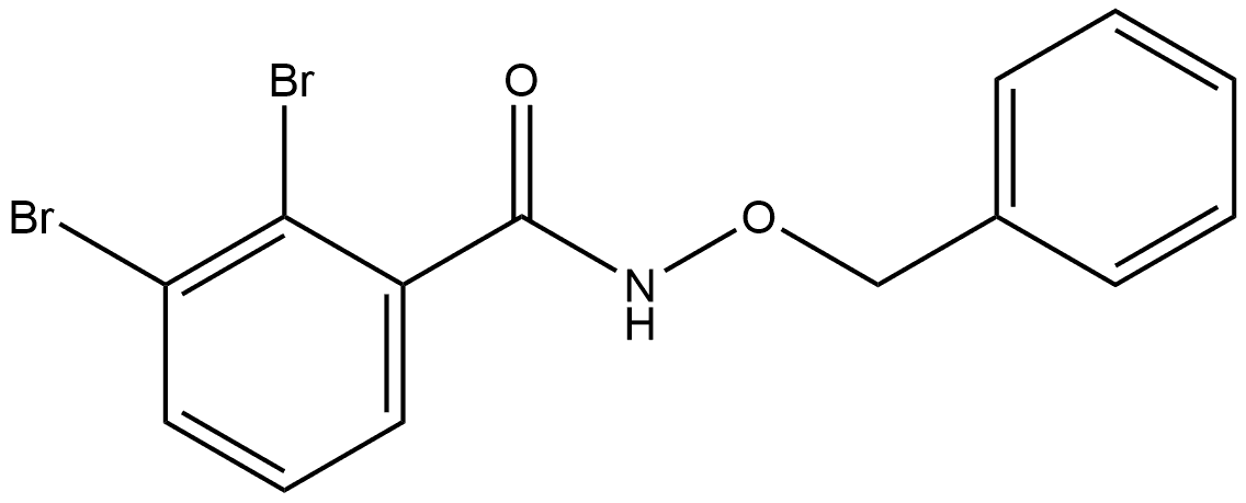 2,3-Dibromo-N-(phenylmethoxy)benzamide Structure