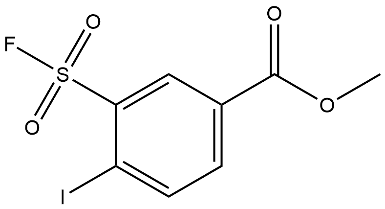 Methyl 3-(fluorosulfonyl)-4-iodobenzoate Structure