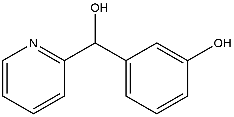 α-(3-Hydroxyphenyl)-2-pyridinemethanol Structure