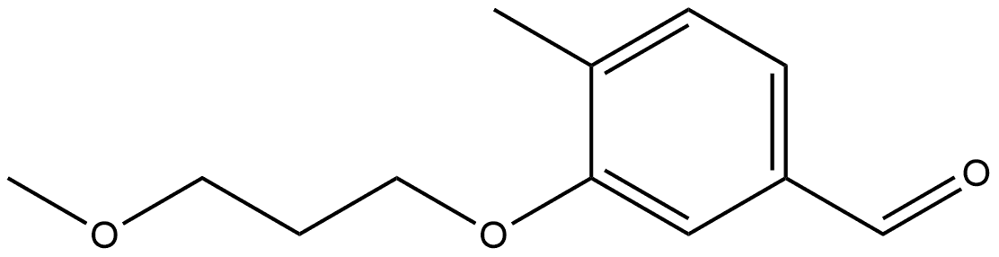 3-(3-Methoxypropoxy)-4-methylbenzaldehyde Structure