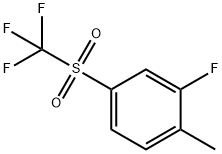 Benzene, 2-fluoro-1-methyl-4-[(trifluoromethyl)sulfonyl]- 구조식 이미지